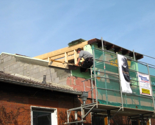 Aufstockung eines Wohnhauses in Holzbauweise – Lampertheim